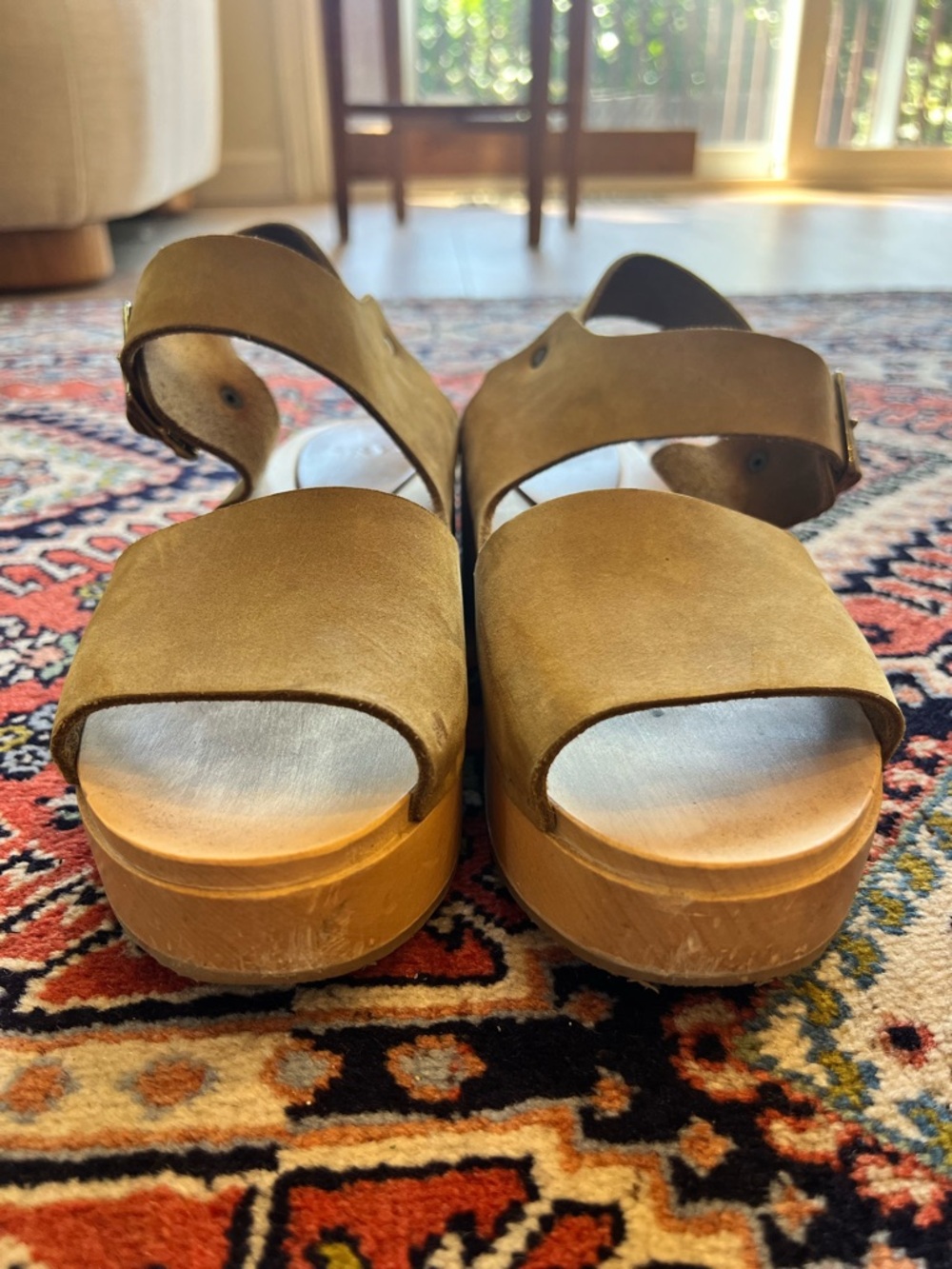 Bryr Ursi Fennel Suede Platform Sandal Clogs - Picture 7 of 7